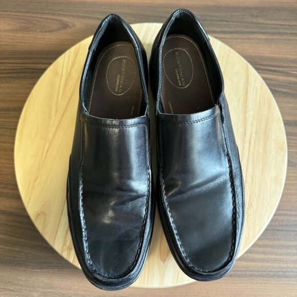 Bostonian Jolliet Mens Black Leather Loafers Size 13 M Duralite - Picture 3 of 9